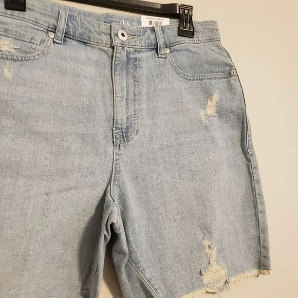 Style & Co High Rise Denim Bermuda size 8 NWT - Picture 4 of 12